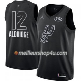 Maillot Basket Homme San Antonio Spurs LaMarcus Aldridge 12 2018 All Star Jordan Brand Noir Swingman